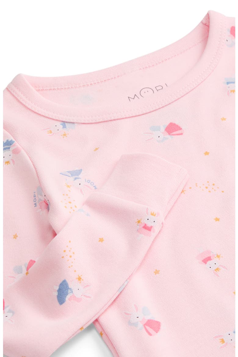 Print Pyjama Set, Alternate, color, Pink Bunny