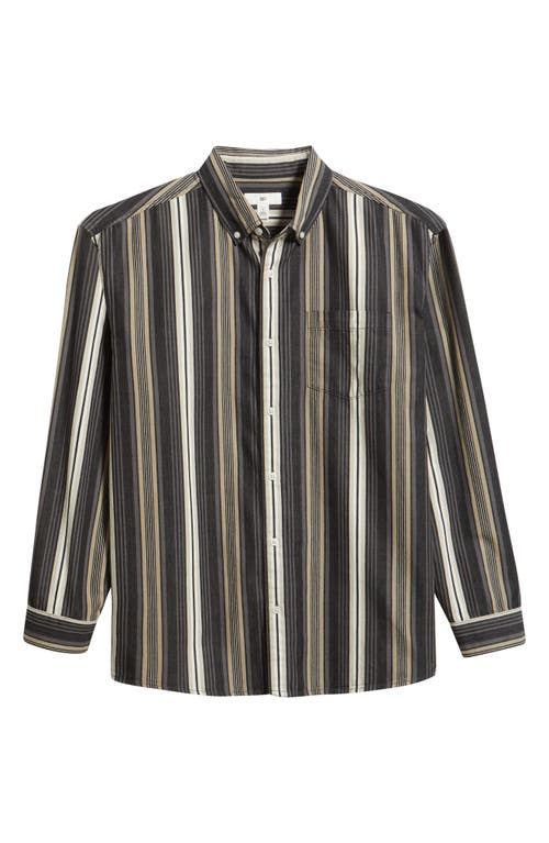 Bp. Stripe Cotton Button-down Shirt In Multi