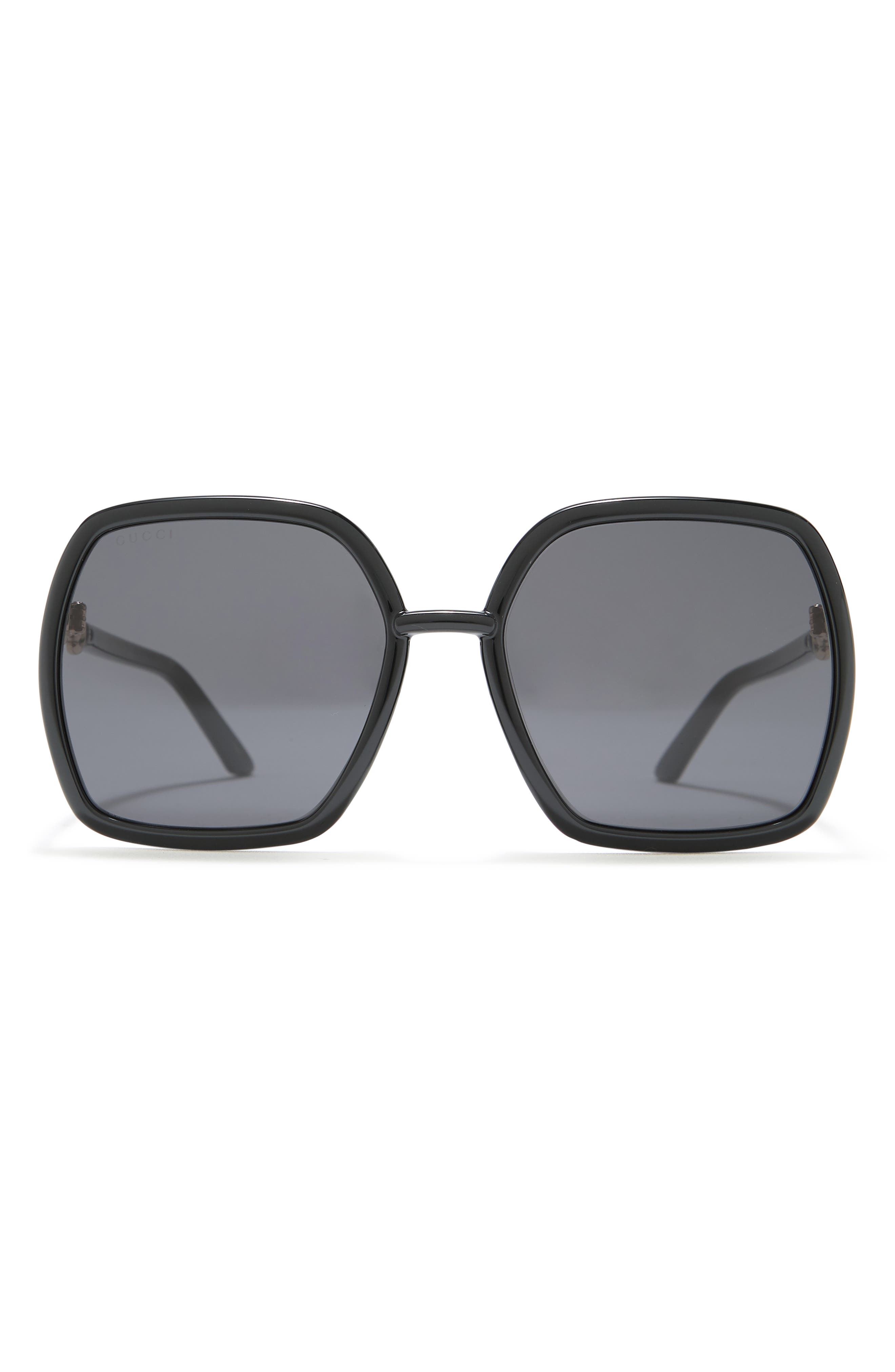 Gucci 58mm Square Rectangle Sunglasses