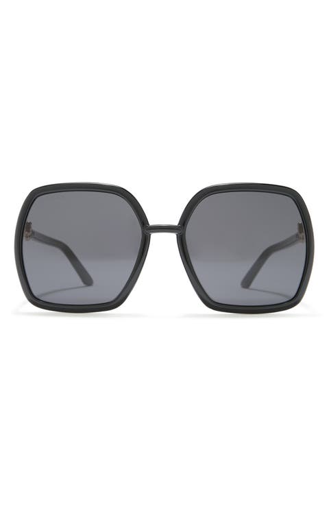 58mm Square Rectangle Sunglasses