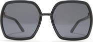 Gucci 58mm Square Rectangle Sunglasses