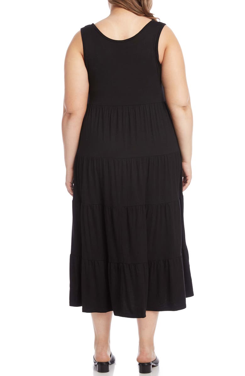 Karen Kane Tiered Midi Dress, Alternate, color,