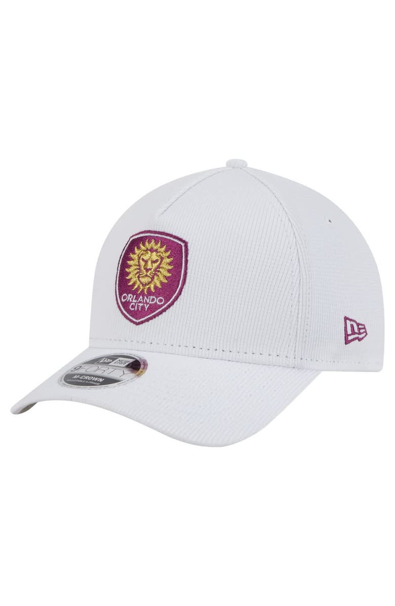 New Era Men's New Era White Orlando City SC 2025 Jersey Hook 9FORTY M-Crown Adjustable Hat, Alternate, color, White