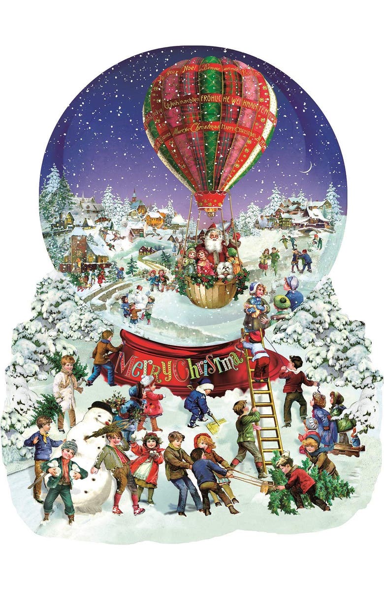 Sunsout Old Fashioned Snow Globe 1000 piece Jigsaw Puzzle for Adults Special Shape, Alternate, color, Multicolor