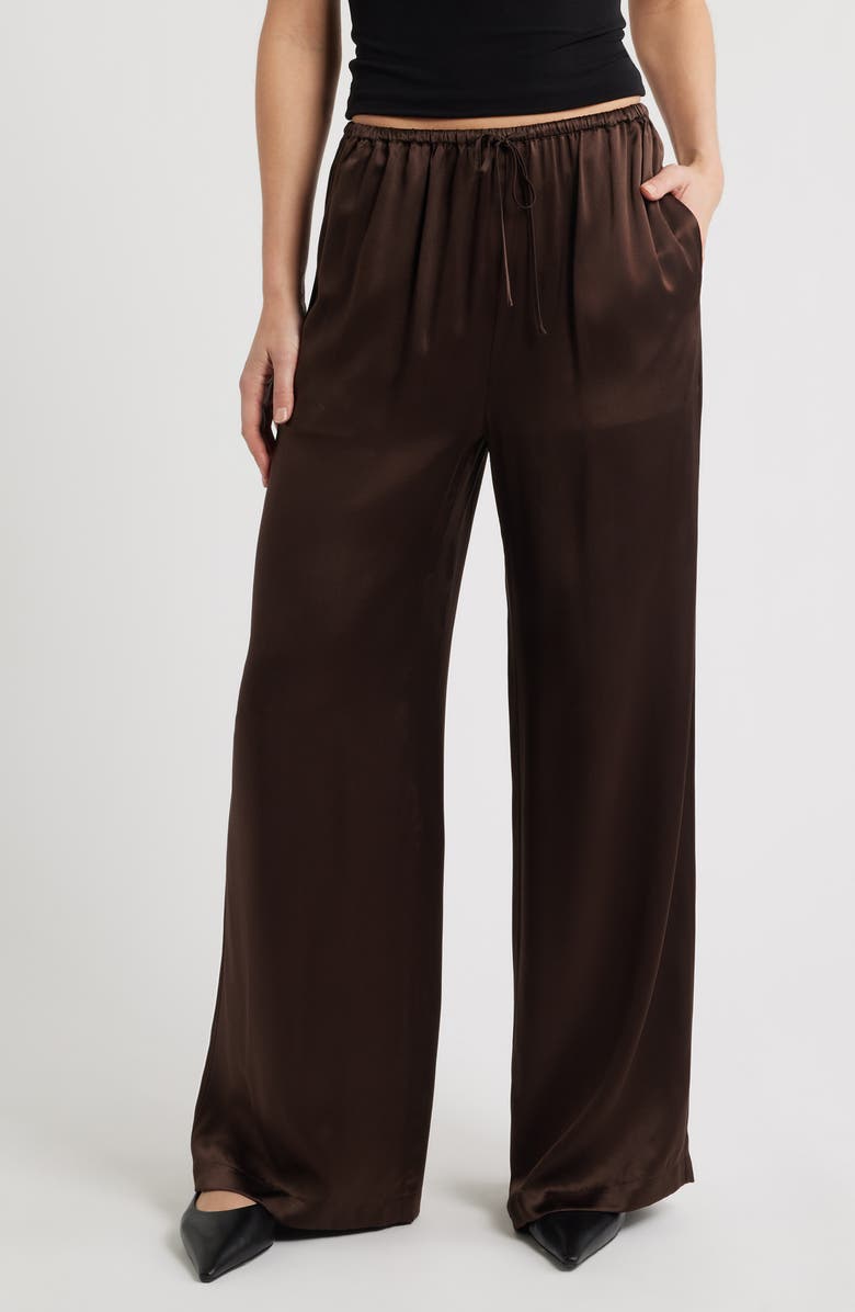 FRAME The Silk Lounge Pants, Main, color, Americano