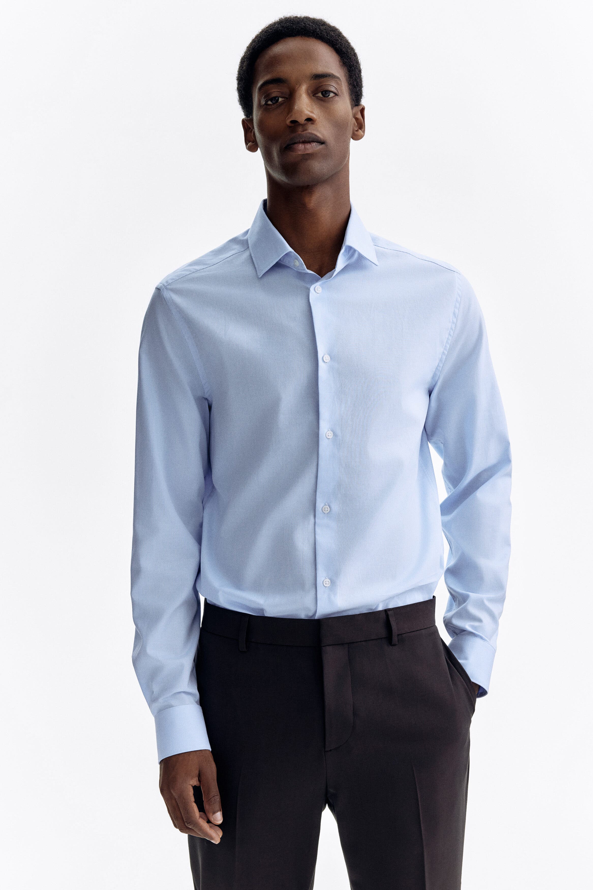 Slim-fit cotton shirt - image 3