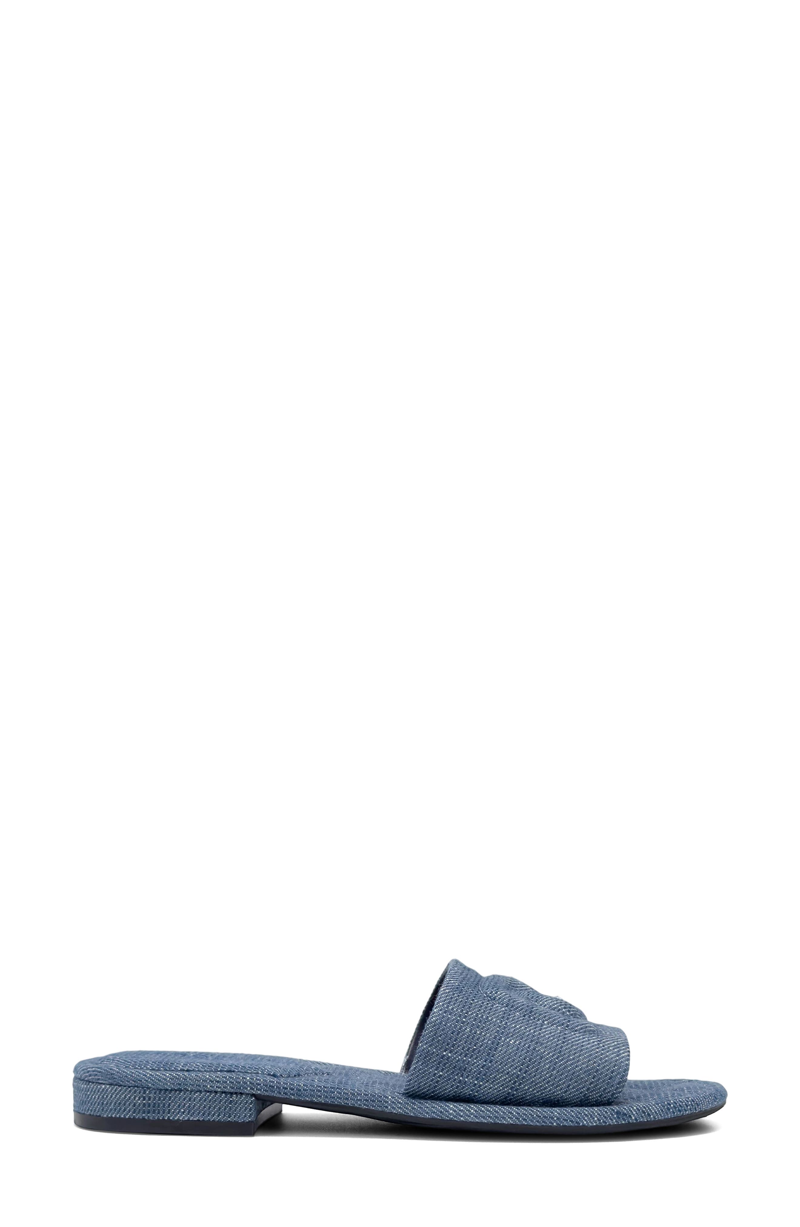 Jilda Slide Sandal, Alternate, color, BLUE DENIM