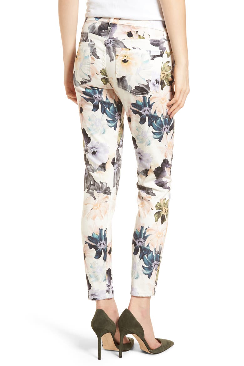 7 For All Mankind® The Ankle Skinny Jeans, Alternate, color, DESERT GARDEN