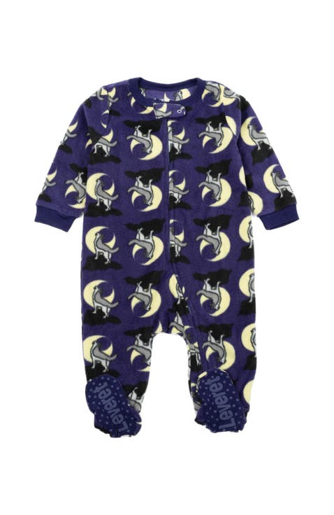 Kids Footed Fleece Printed Matching Family Holiday Pajamas (Toddler, Little Kid & Big Kid)