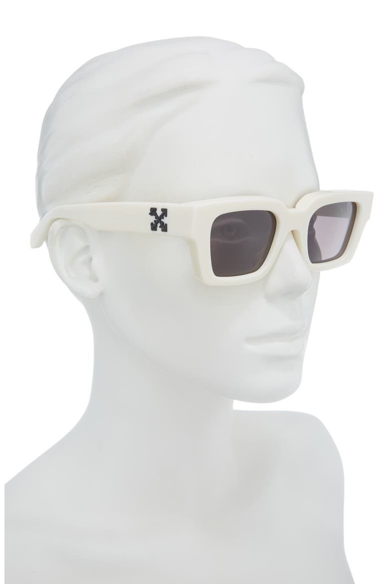 Virgil Square Sunglasses, Alternate, color, WHITE DARK GREY