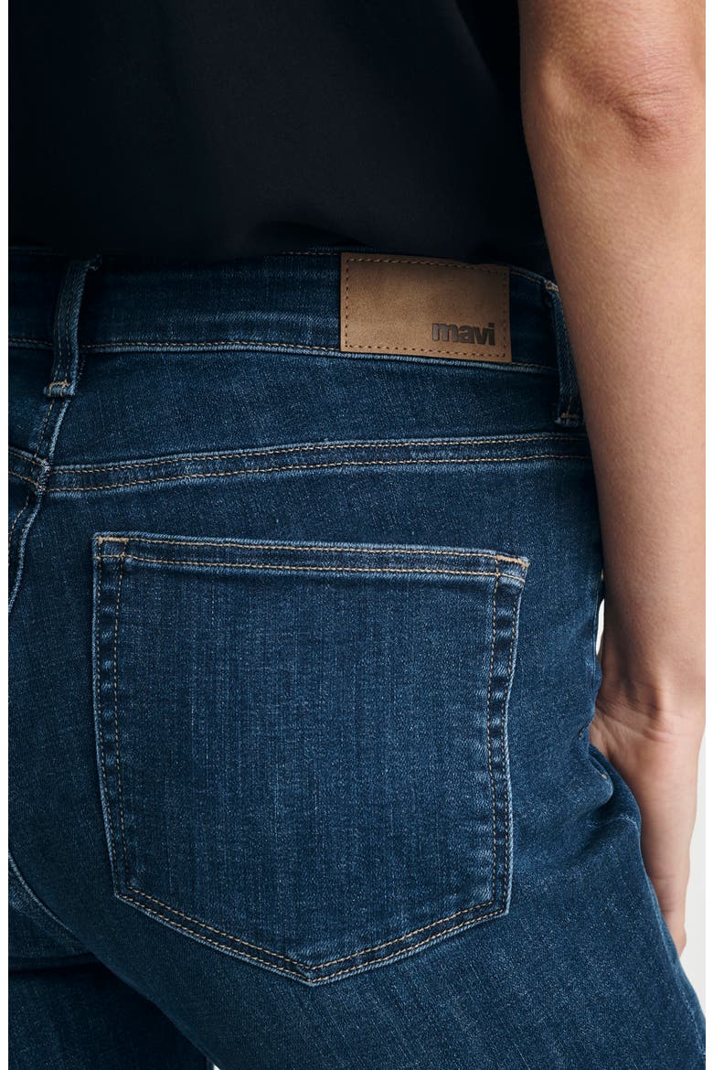Kathleen Mid Rise Slim Boyfriend Jeans, Alternate, color, DARK BLUE FEATHER BLUE