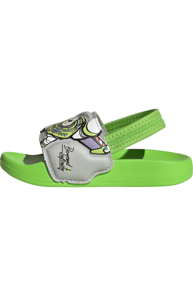 adidas x Disney Buzz Kids' Adilette Strap Sandal, Alternate, color,