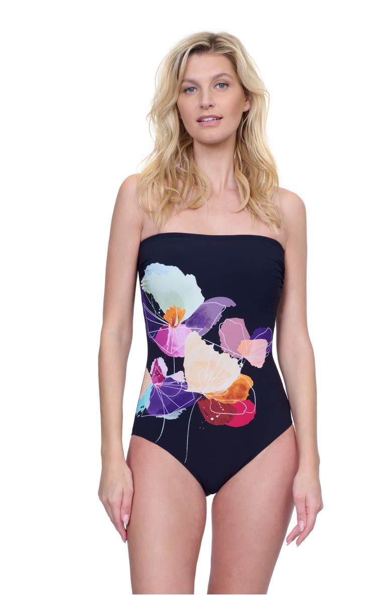 Gottex Enchanted Sun Bandeau One Piece, Main, color, 