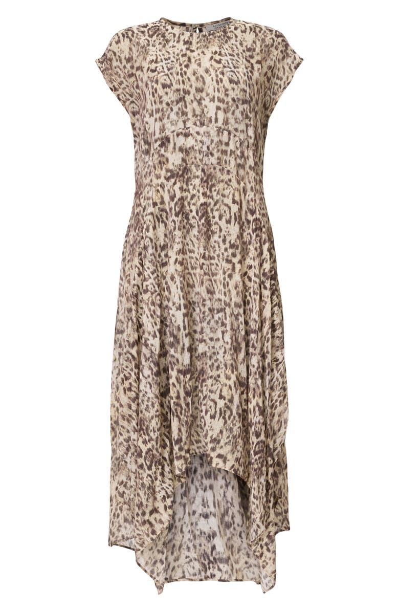 AllSaints Arwen High Low Dress, Alternate, color,