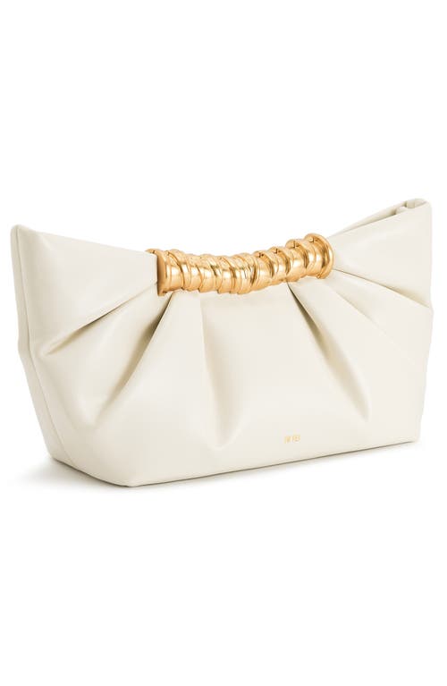 Jw Pei Leia Pleated Faux Leather Clutch In White