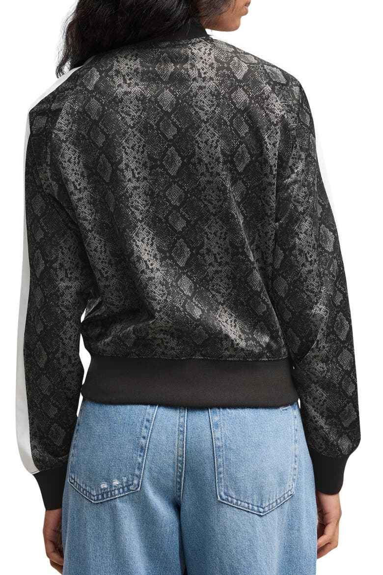 T7 Snake Print Track Jacket, Alternate, color, PUMA BLACK
