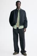 H&M Padded Nylon Bomber Jacket