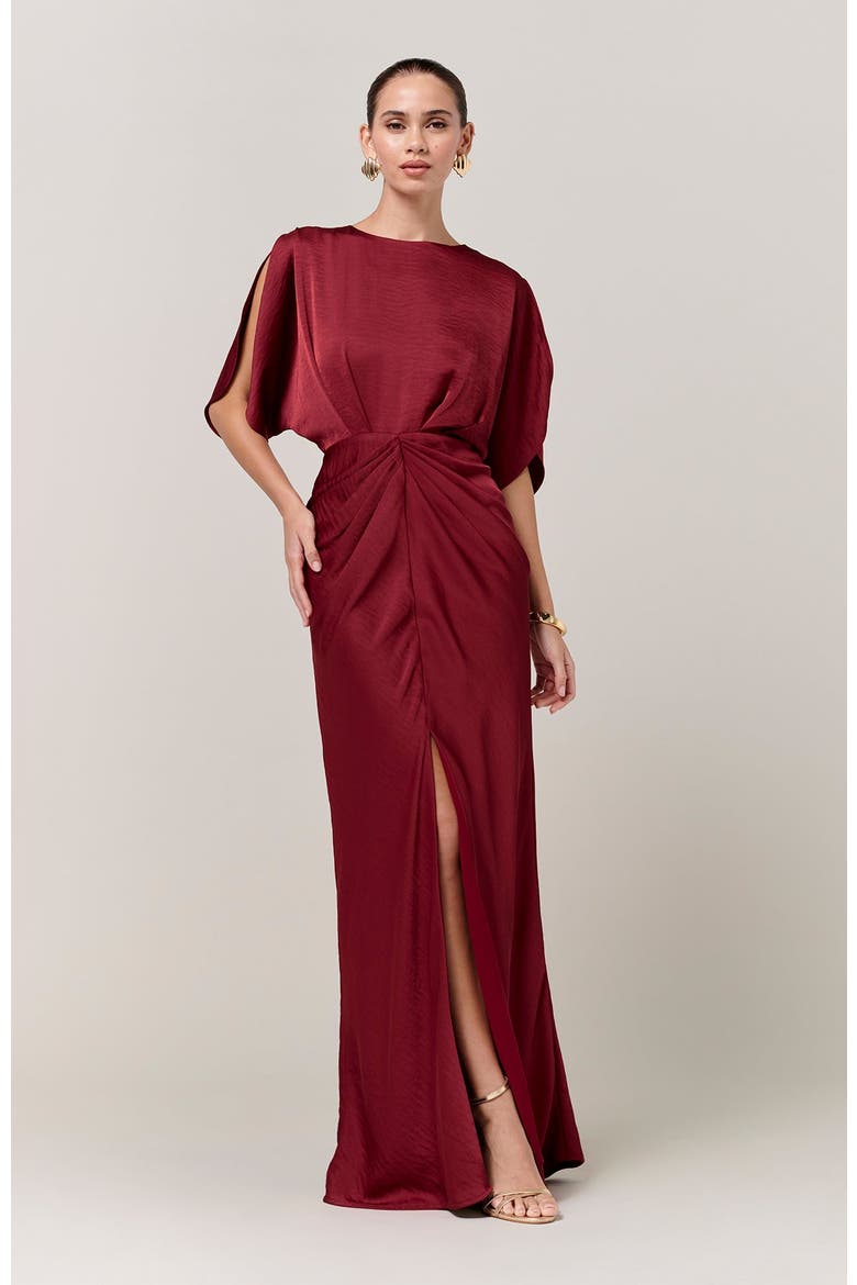Mona Maxi Dress, Main, color, Burgundy