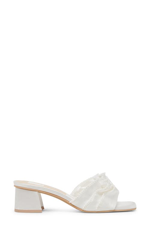 Dolce Vita Bardot Slide Sandal In Ivory Pearls