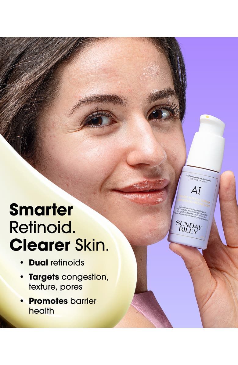 Sunday Riley AI Smart Retinoid Serum for Blemish-Prone Skin, Alternate, color, 