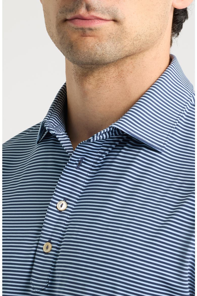 Wynn Stripe Summer Comfort Performance Jersey Polo, Alternate, color, NAVY