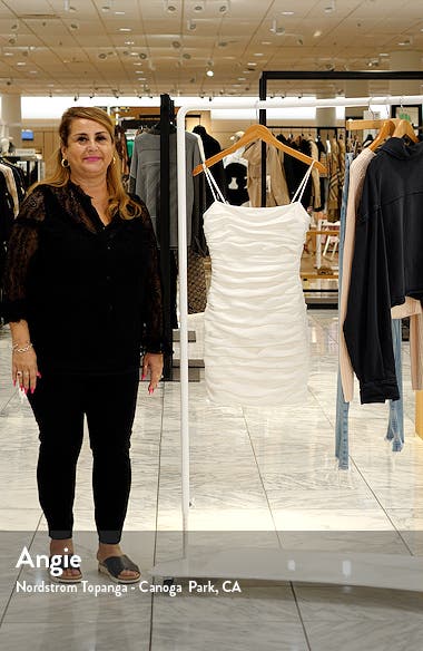 Cinq à Sept Vance Ruched Minidress (Women) | Nordstromrack