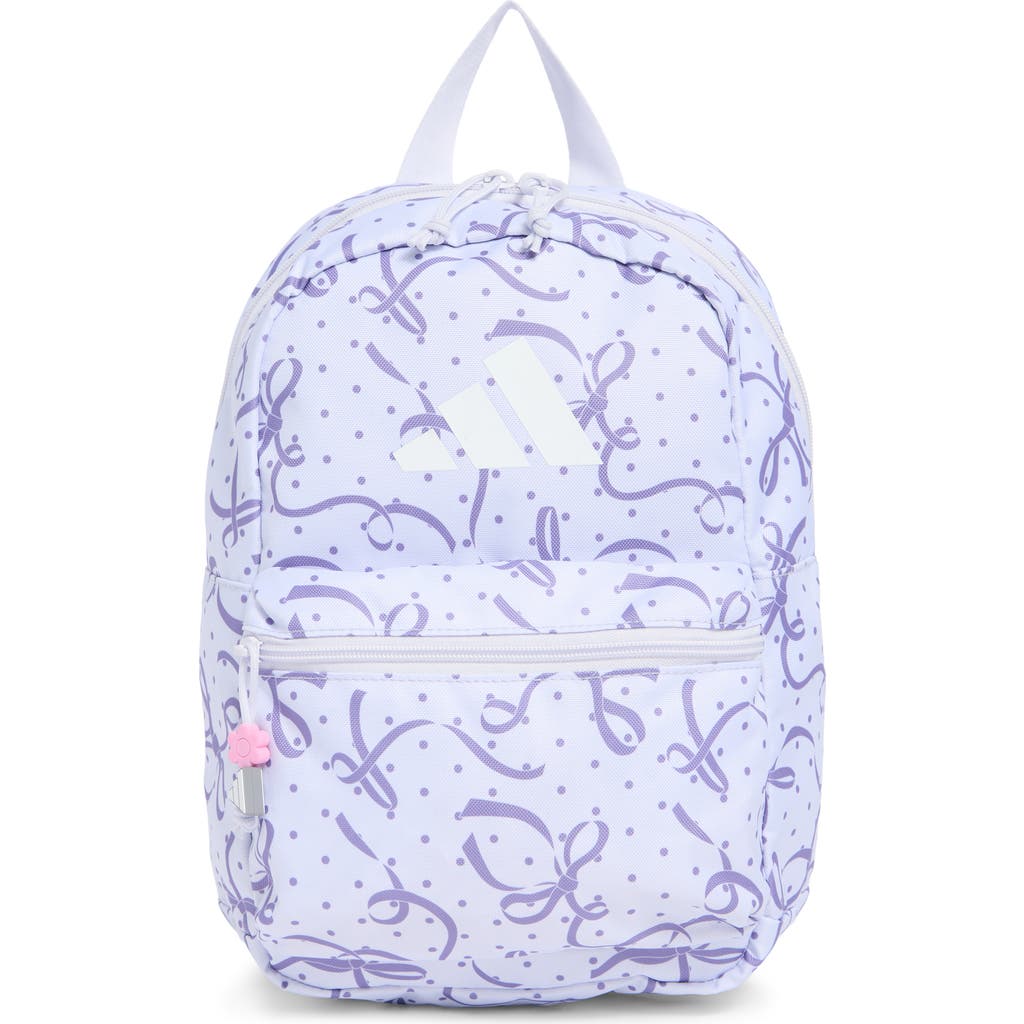 adidas Kids' Gotta Have It Midi Backpack in Bow Print Purple/White at Nordstrom Rack