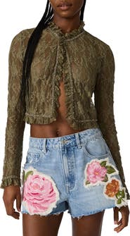 Steve Madden Linden Lace Crop Top