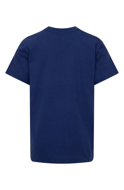 Nike Kids' Sportswear Cotton Graphic T-shirt In Midnight Navy