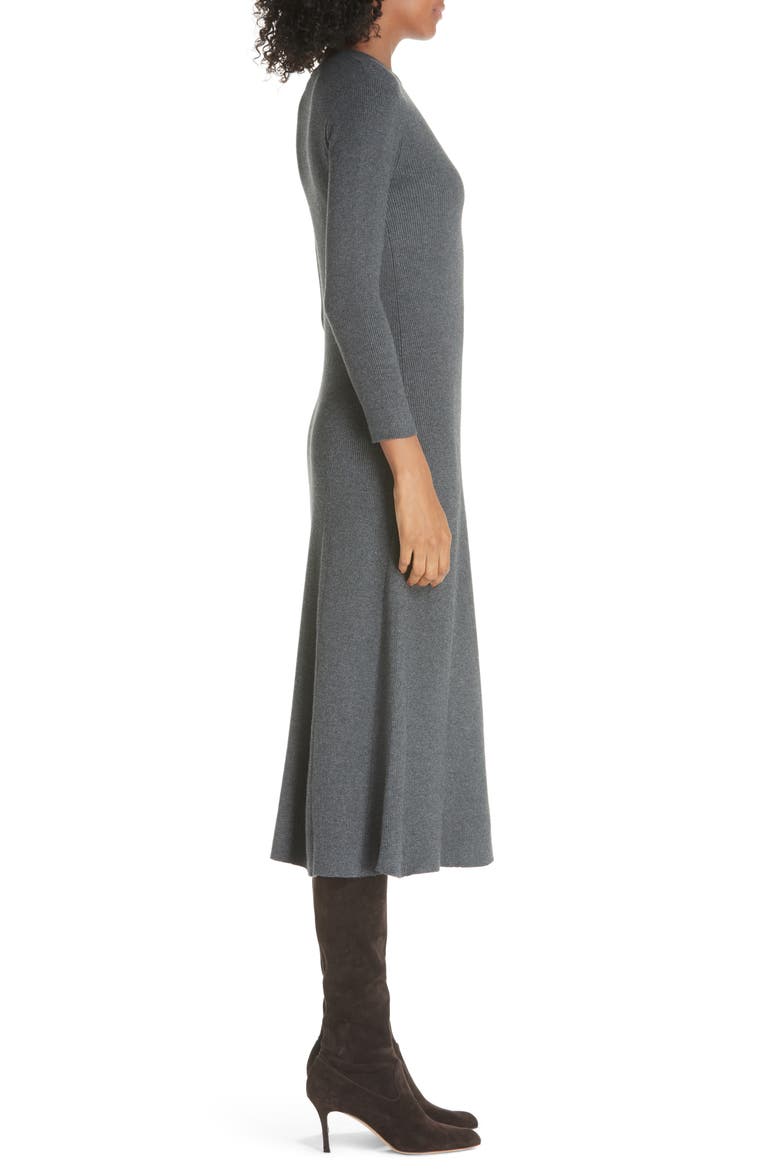Midi Sweater Dress, Alternate, color, BARCLAY HEATHER