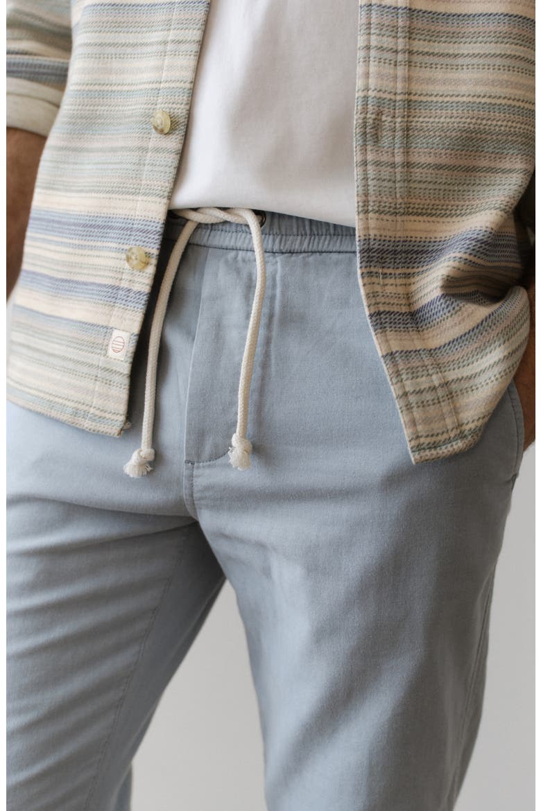 Saturday Stretch Cotton Drawstring Beach Pants, Alternate, color, LIGHT BLUE
