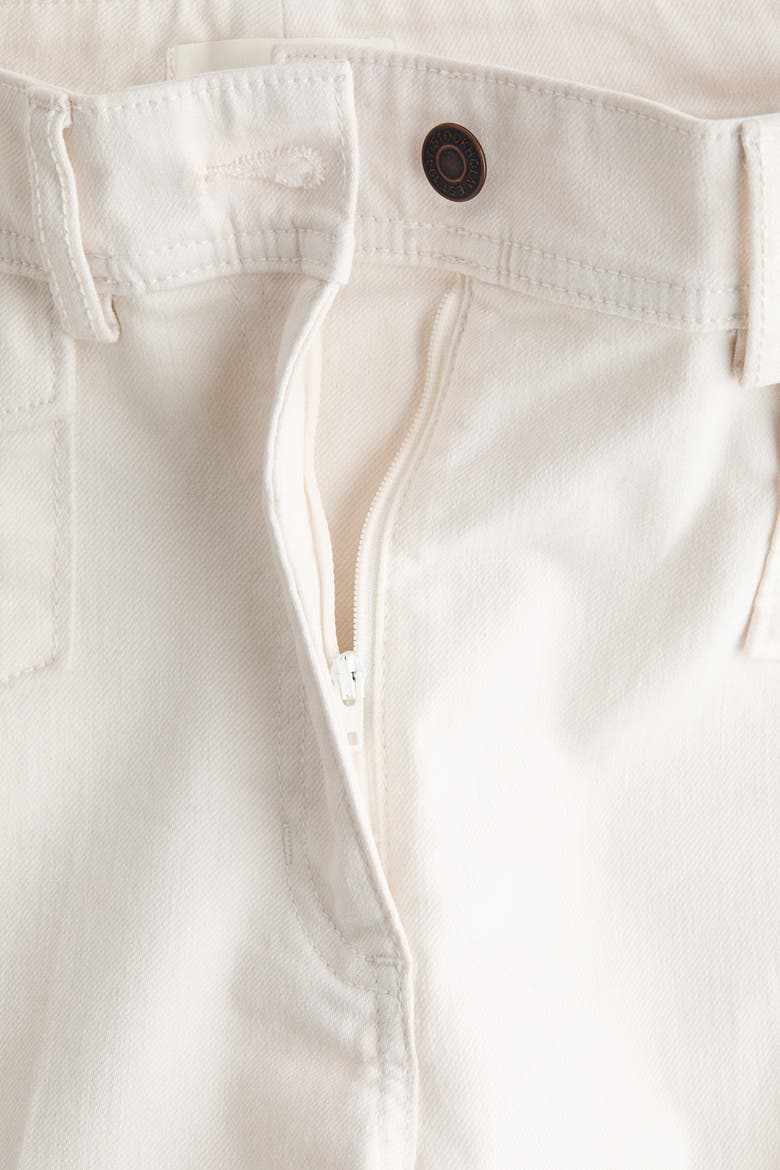 Flared Ankle-length Trousers, Alternate, color, White