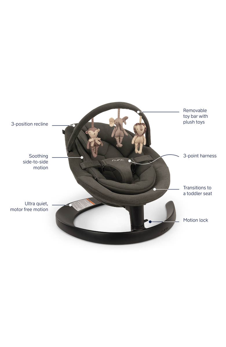 Nuna LEAF<sup>™</sup> grow Baby Seat with Toy Bar, Alternate, color, Forest
