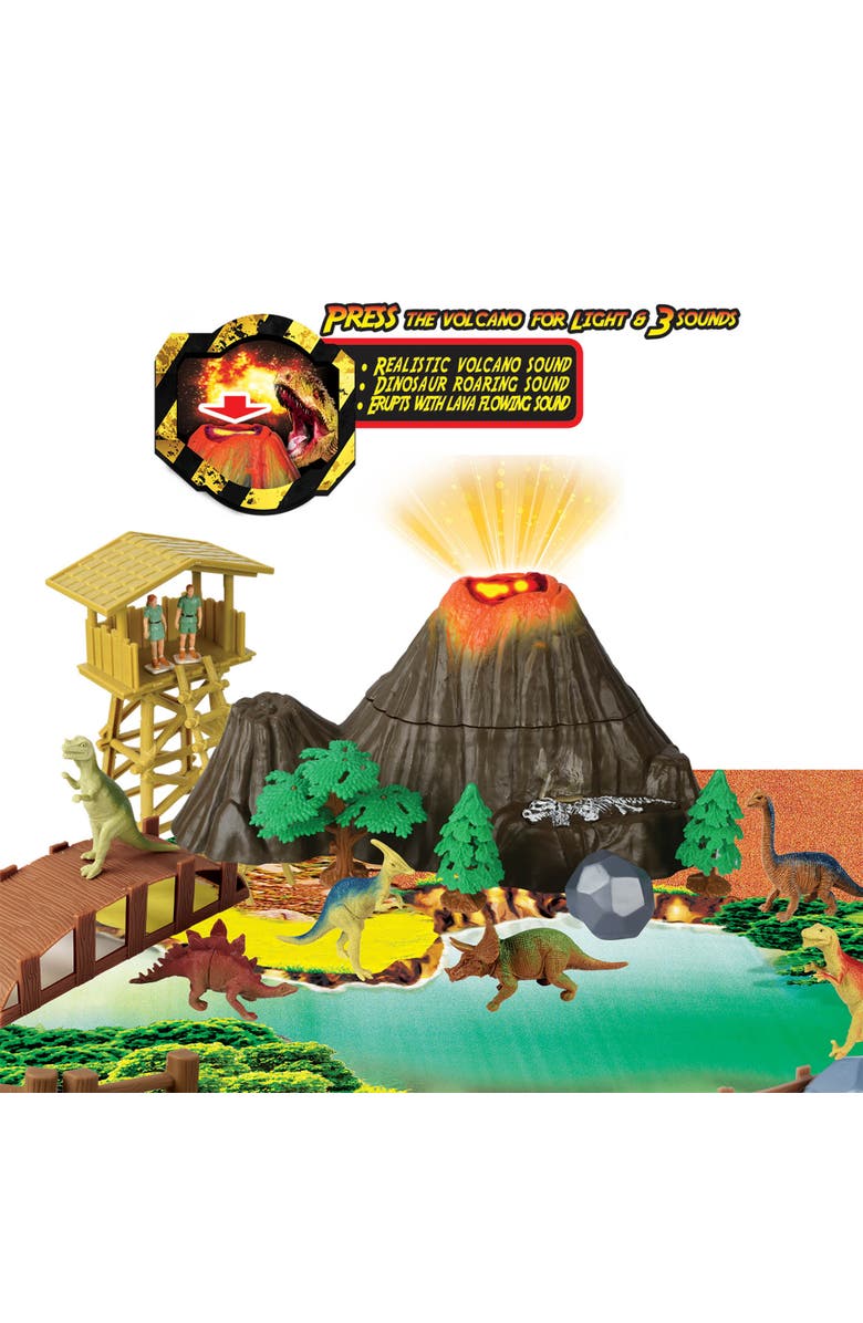 Red Box Prehistoric Times Large Dinosaur Park W/ Walking Trex 3+, Alternate, color, Multicolored