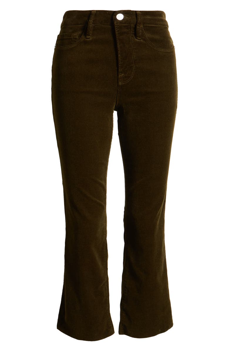 FRAME Le Crop Raw Hem Corduroy Bootcut Jeans, Alternate, color,