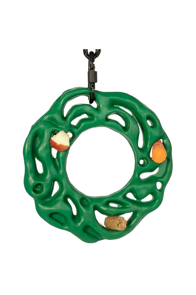 Luna Ring, Horse Equine, 9 Inchs Green, Rubber Treat Puzzle Toy, Alternate, color, Green