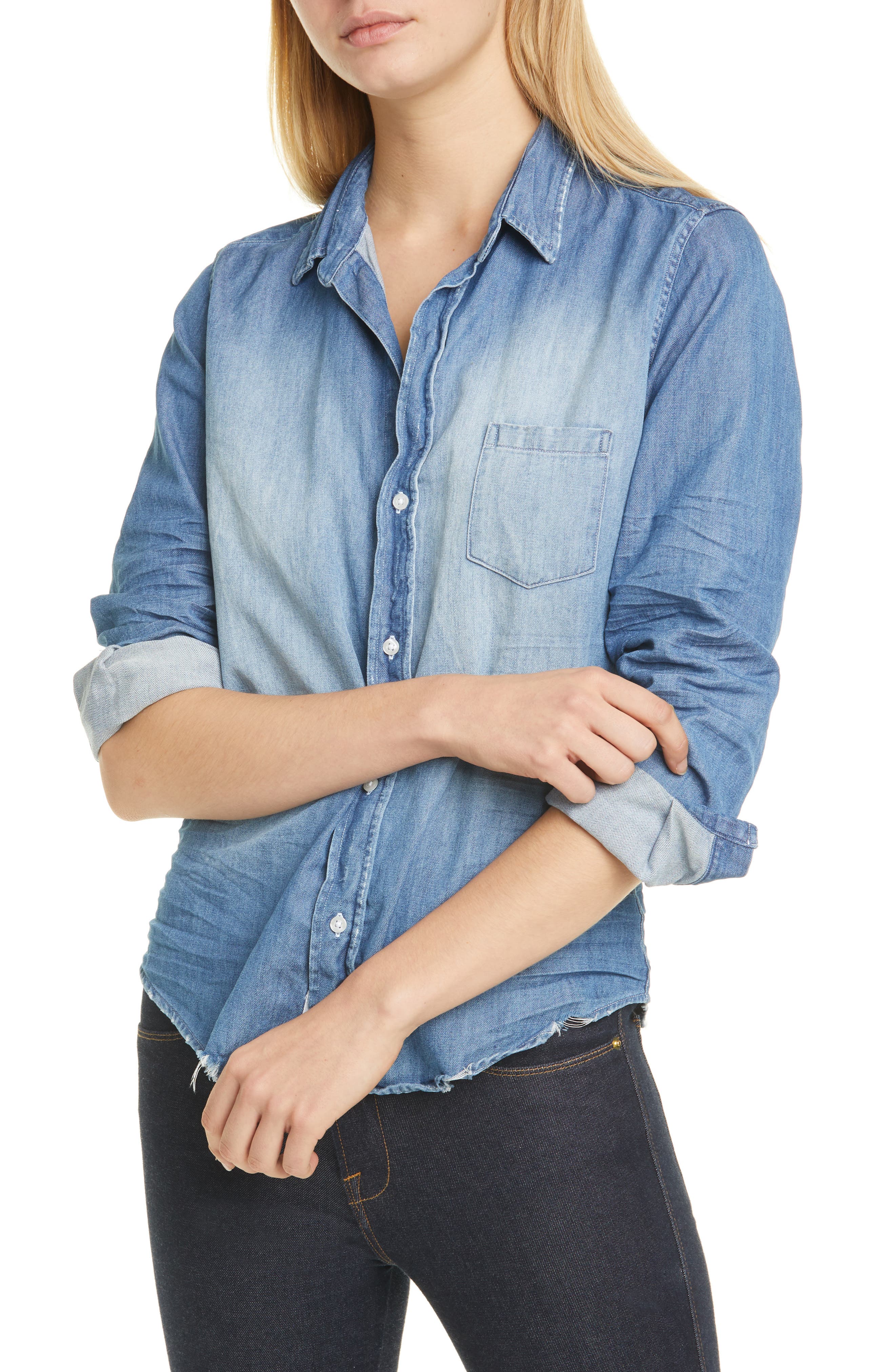 Frank & Eileen Barry Denim Button-Up Shirt