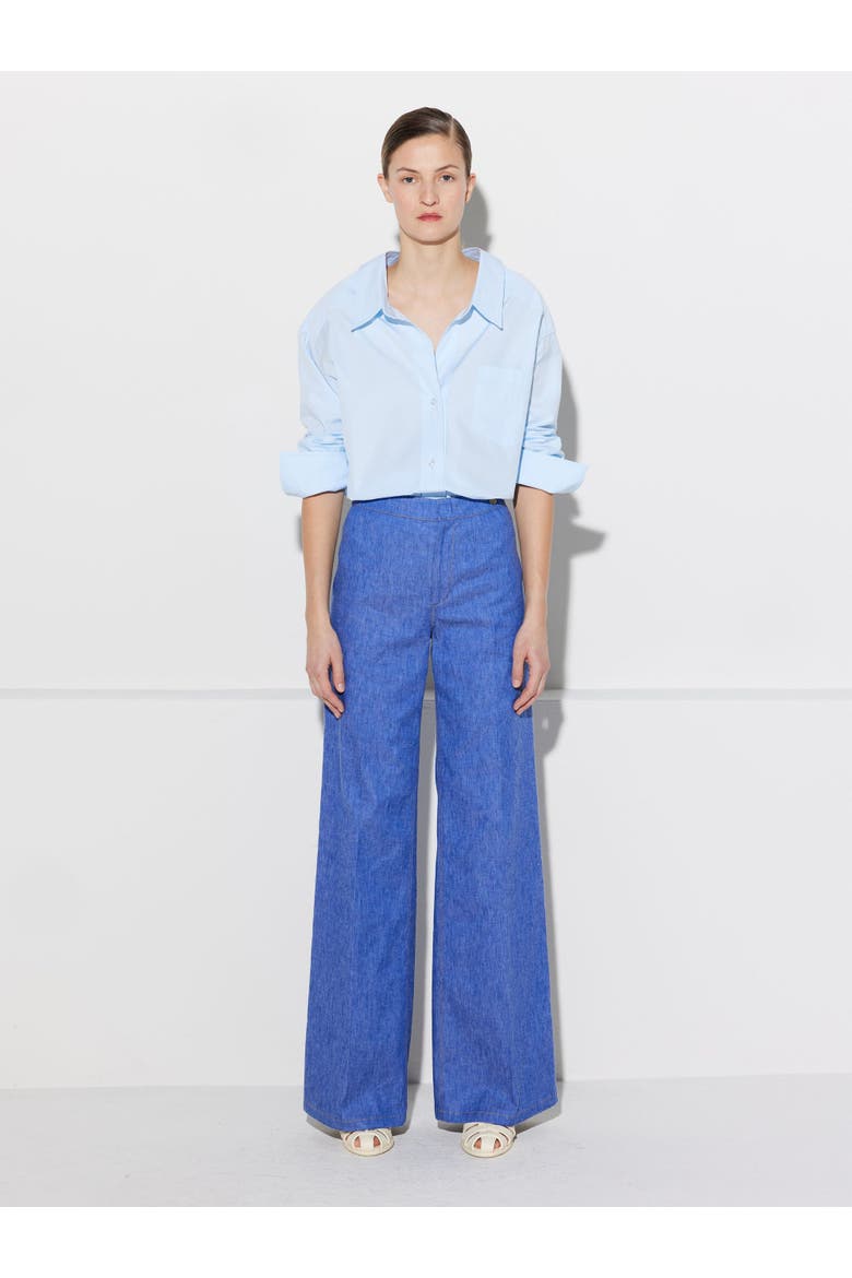 Jane Stretch Denim Flare-leg High Waist Jean, Alternate, color, Blue