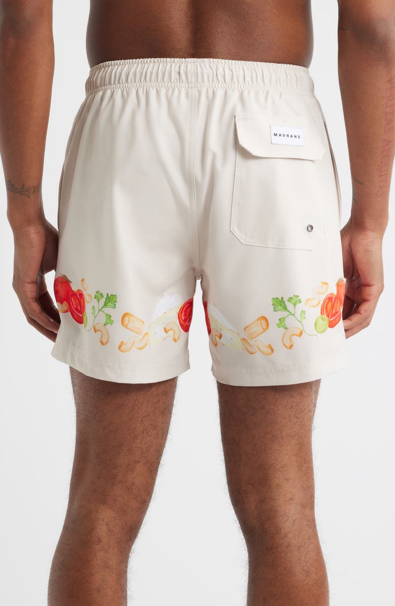 MAVRANS Ciao Waterproof Swim Trunks, Alternate, color, White