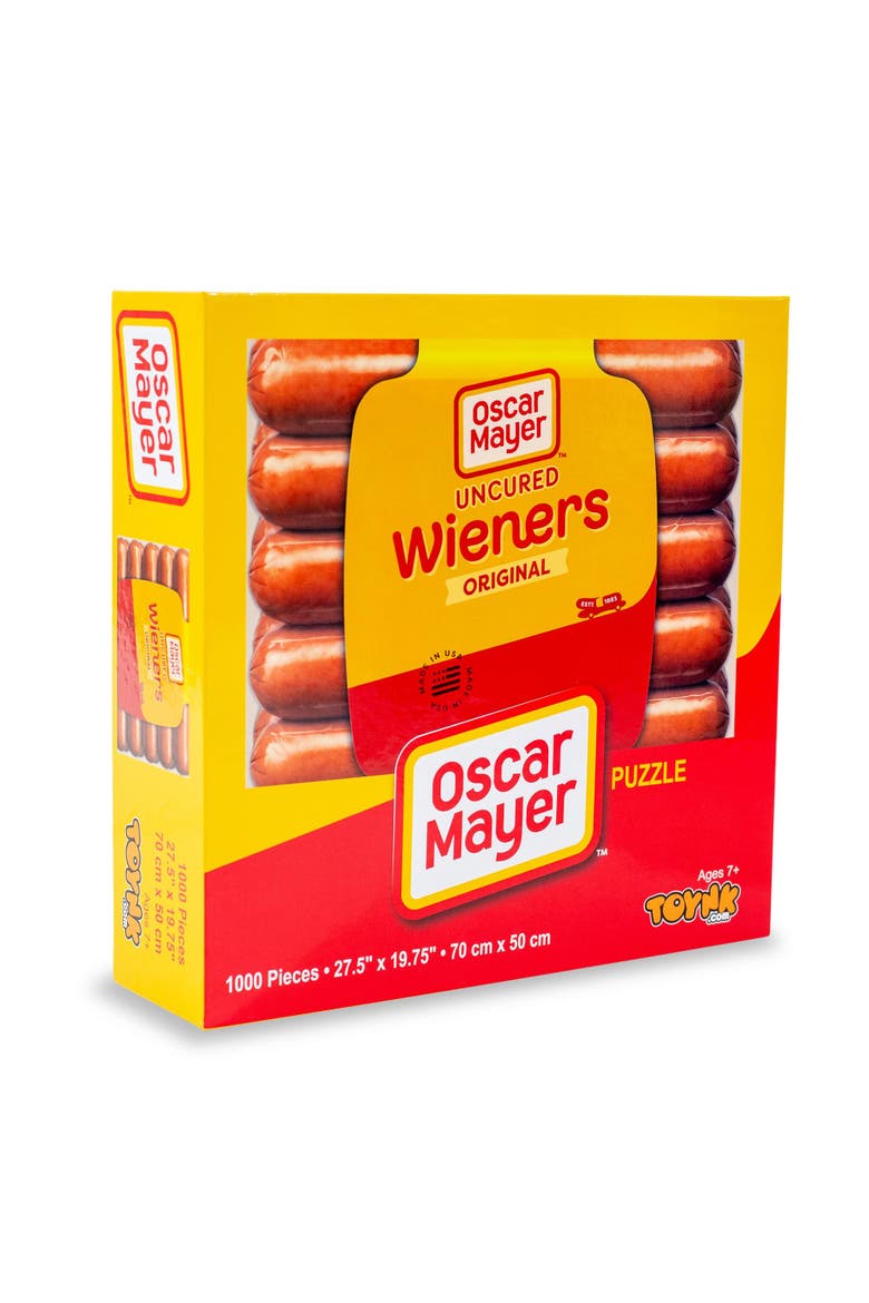 Oscar Mayer Hot Dogs 1000-Piece Jigsaw Puzzle | Toynk Exclusive, Main, color, Red