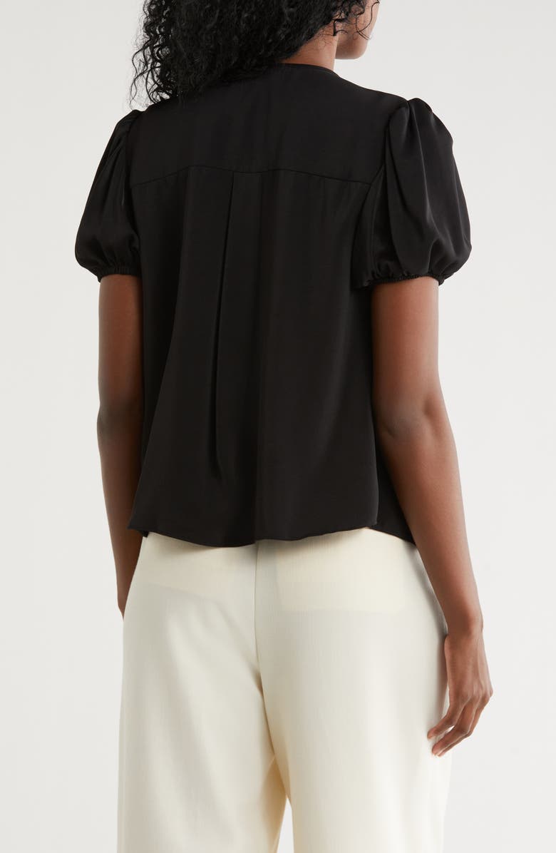 Nicole Miller Round Neck Short Sleeve Top, Alternate, color, 