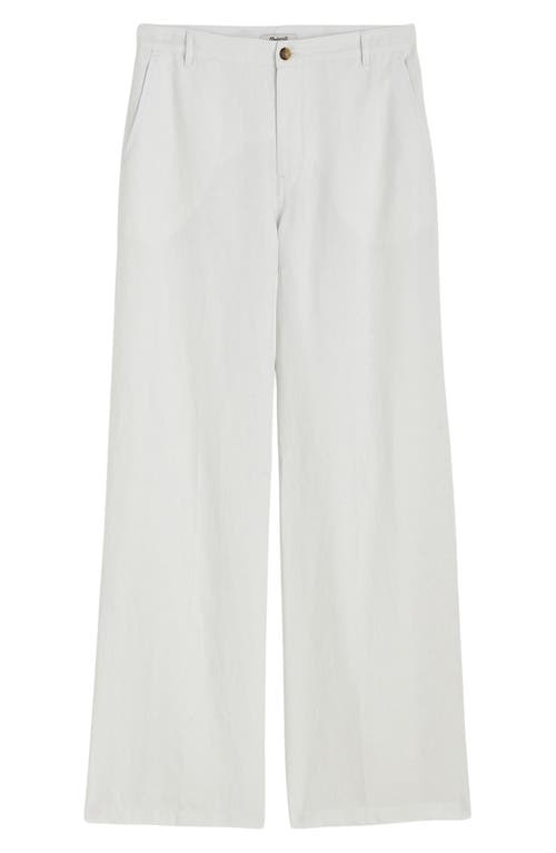 MADEWELL MADEWELL THE ZOE RELAXED WIDE PANT LINEN PANTS