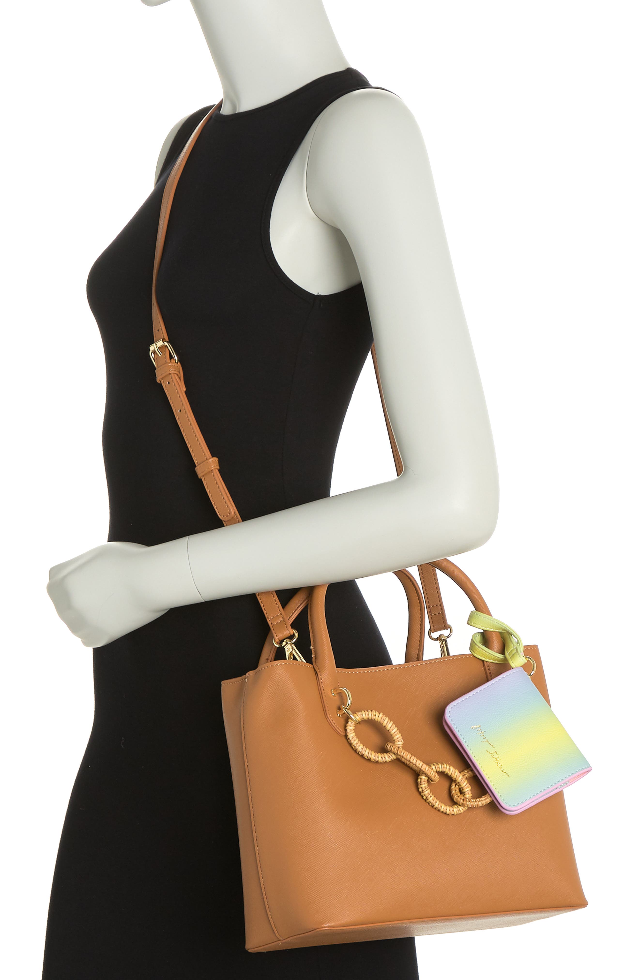 Betsey Johnson Structured Triple Compartment Tote, Alternate, color, 