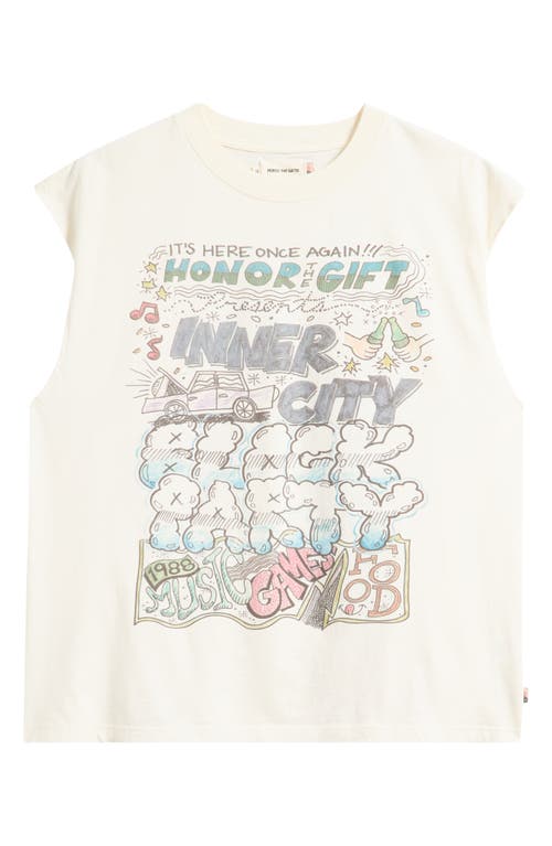 Honor The Gift Block Party Graphic Muscle Tee In White