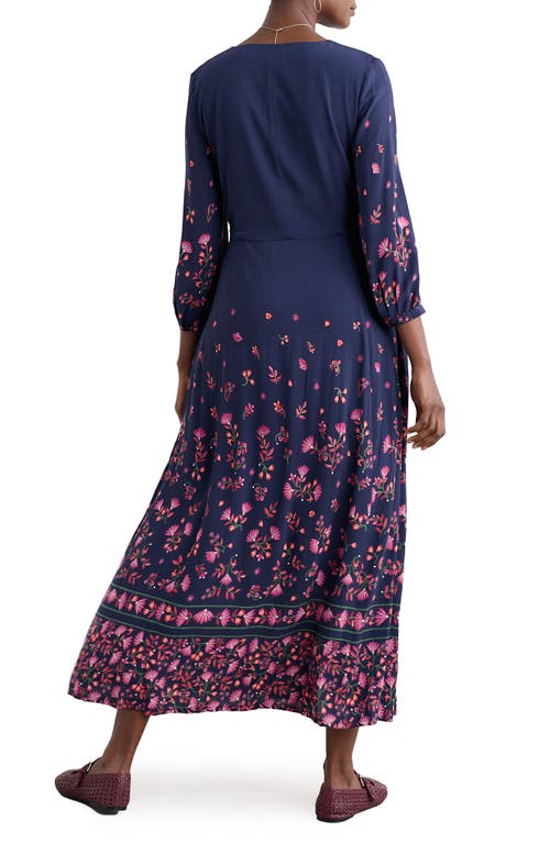 Seasalt Cornwall High Woods Printed Maxi Dress In Blue