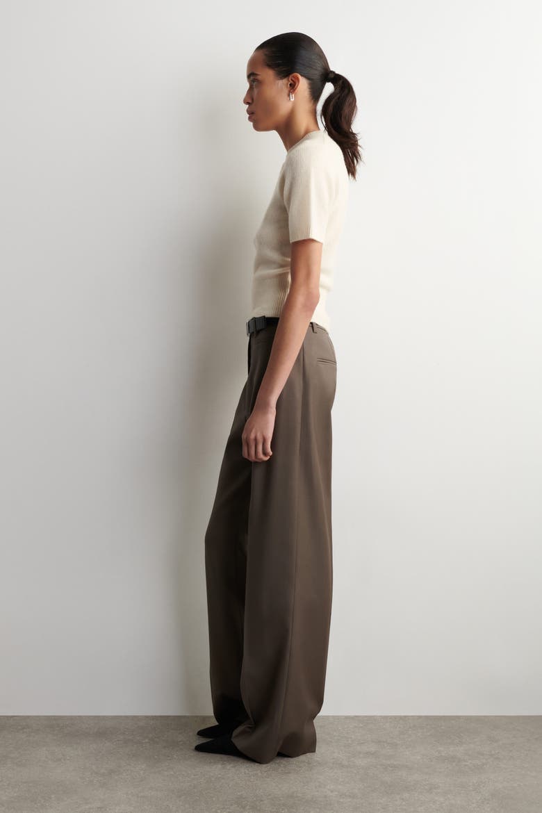 Cashmere T-shirt, Alternate, color, CREAM