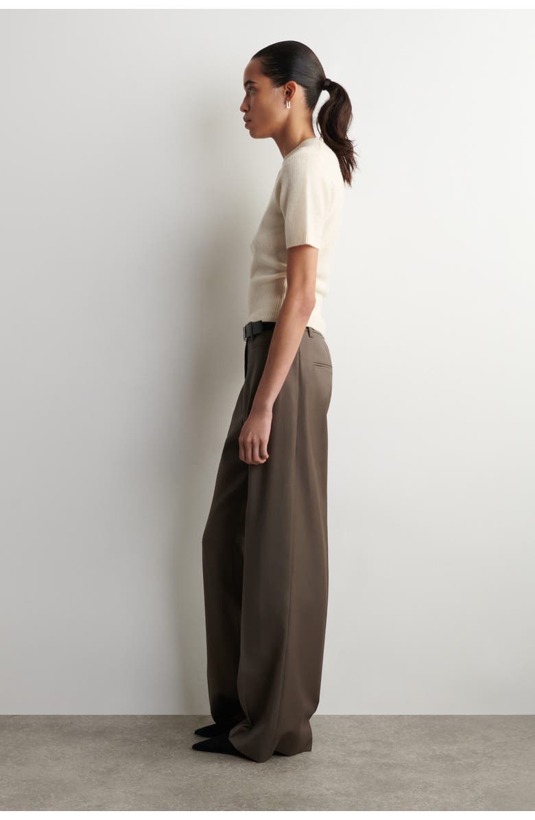 COS Cashmere T-shirt, Alternate, color, Cream