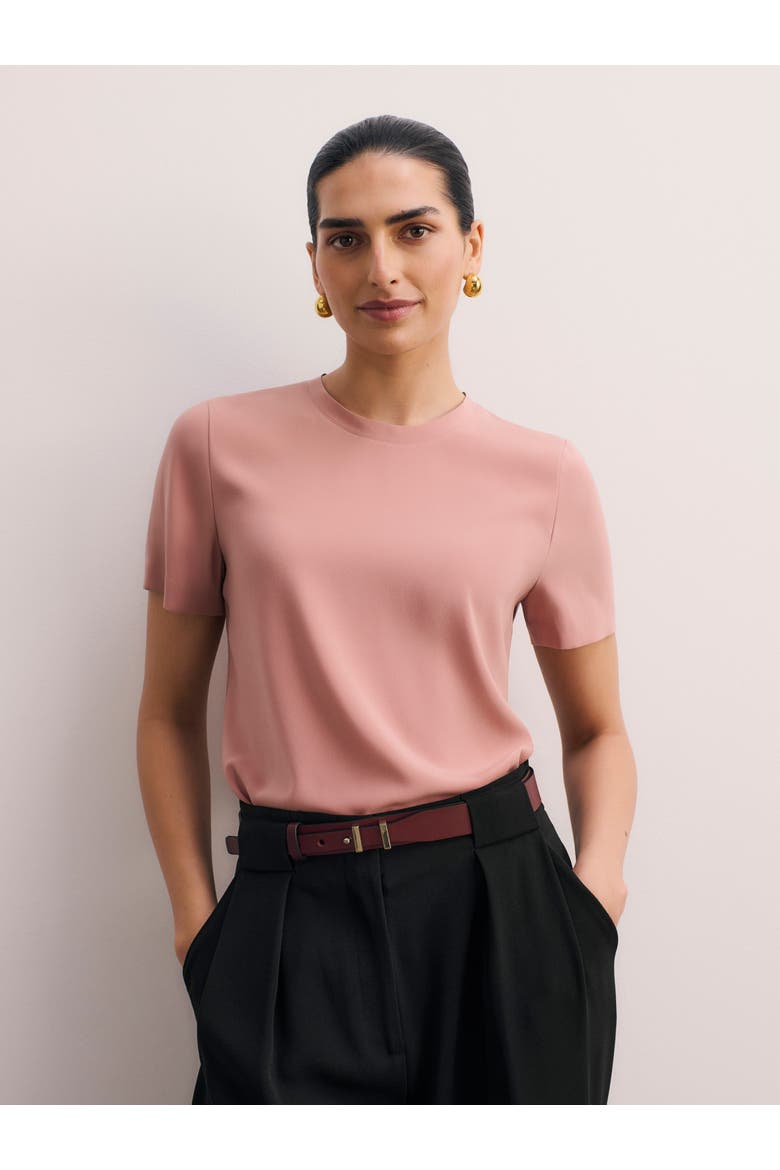 Roche Silk Top, Main, color, Pink