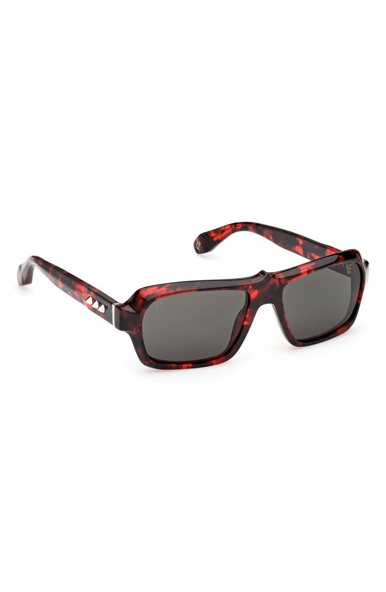 Christian Louboutin 56mm Rectangular Sunglasses, Alternate, color, 