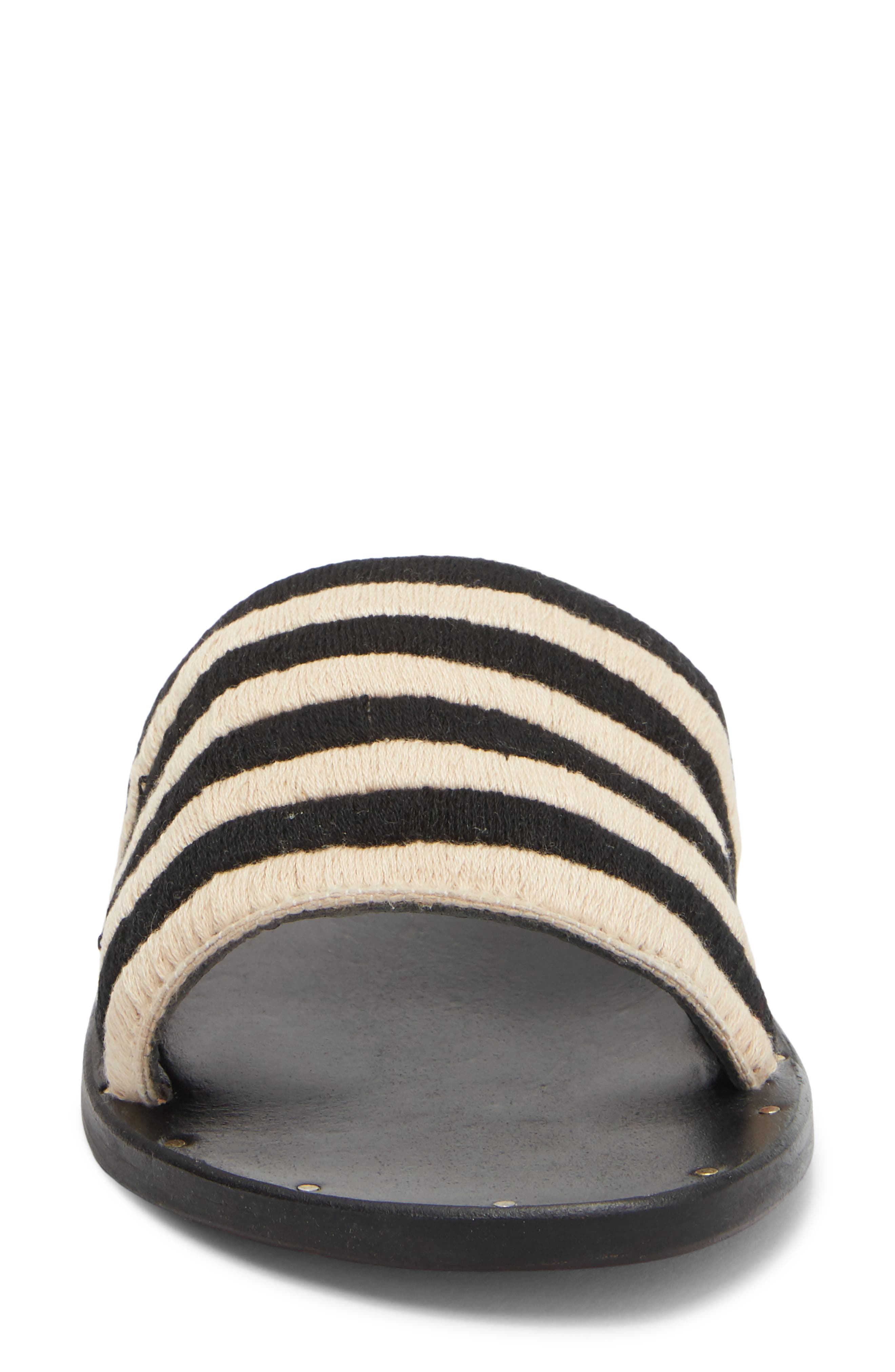 Beek Lovebird Slide Sandal, Alternate, color, Black Stripe